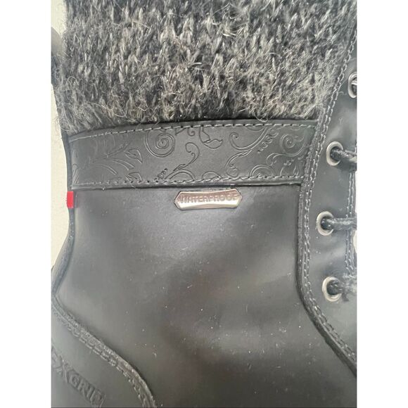 NexGrip Ice Ruby 3.0 Waterproof Boots Black Sz 8 Ice Melt Leather - Picture 2 of 15